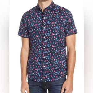 BONOBOS Tailored Fit Floral Print "HAWAIIAN" Men's Shirt medium.